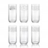 Crystalex sklenice na nealko nápoje geometrické tvary UMA 440 ml 6KS