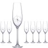 Diamante sklenice na šampaňské Atlantis s krystaly Swarovski 260 ml 6KS Epitome