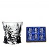 Bohemia Crystal ručně broušené sklenice na destiláty Quadro Mašle 55 ml 6KS
