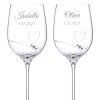 Svatební sklenice na bílé víno Romance simple s krystaly Swarovski 330 ml 2KS