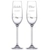 Svatební sklenice na šampaňské Petit Heart s krystaly Swarovski 150 ml 2KS
