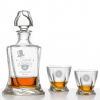 Bohemia Crystal křišťálový whisky set s narozeninovým motivem Quadro 1+2