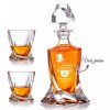 Bohemia Crystal křišťálový whisky set s gravírováním ON NESTÁRNE 1+2