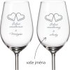 Skleničky na víno pro pár ŠÍLENE ZAMILOVANÝ