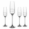 Diamante broušené sklenice na šampaňské Twist 170 ml 4KS
