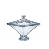 Crystalite Bohemia skleněná dóza Quadro 225 MM