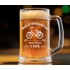 Pivní půllitr pro cyklistu ŘÍDÍTKA KŘIVÉ