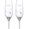 Esküvői pezsgős poharak Romance Swarovski kristályokkal 200 ml 2 db