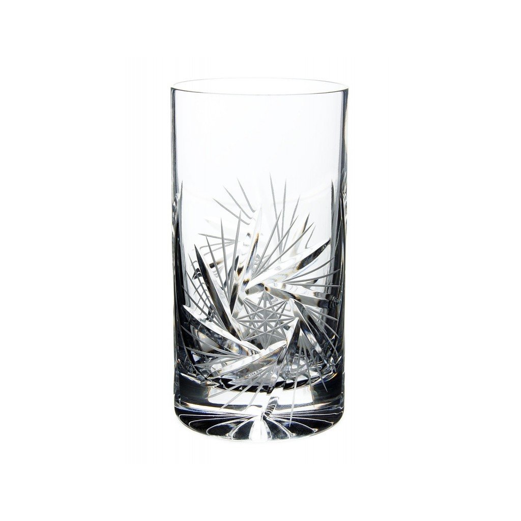 5487 3 bohemia crystal rucne brousene sklenice na nealko napoje vetrnik 380 ml 2ks