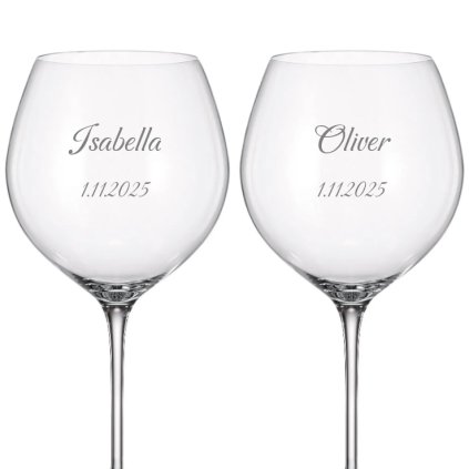 10424 1 svatebni sklenice na cervene vino carattere 750 ml 2ks