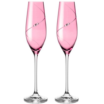 2510 4 pink silhouette gravirovane svatebni sklenice na sampanske a prosecco
