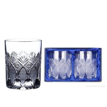 3050 1 bohemia crystal rucne brousene sklenice na whisky exclusive 330 ml 2ks