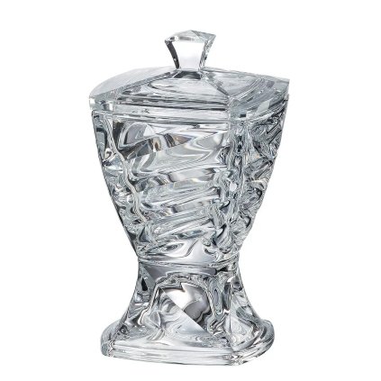 3899 crystalite bohemia sklenena doza facet 24 5 cm