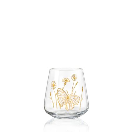 7396 crystalex sklenice na nealko napoje wildflowers 400 ml 6ks