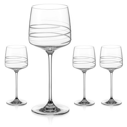 9189 2 diamante sklenice na cervene vino twist 450 ml 4ks