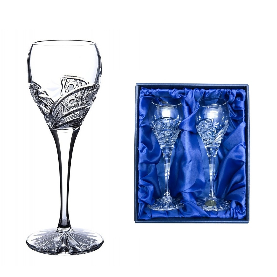 Bohemia Crystal ručne brúsené poháre na Likér Kometa 90 ml 2KS