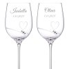 6541 svatebni sklenice na bile vino romance simple s krystaly swarovski 330 ml 2ks