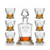 Whisky set s monogramom Quadro 1+6