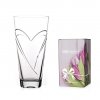Diamante sklenená váza Hearts s kryštály Swarovski 25 cm