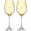 Diamante poháre na biele víno Silhouette City Amber s kryštálmi Swarovski 360 ml 2KS
