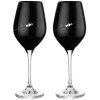 2069 3 diamante sklenice na bile vino silhouette city black s krystaly swarovski 360 ml 2ks