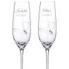 6553 1 svatebni sklenice na sampanske romance simple s krystaly swarovski 200 ml 2ks