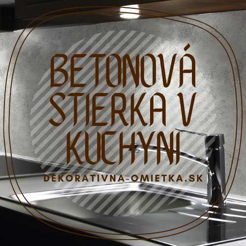 Betónová stierka do kuchyne