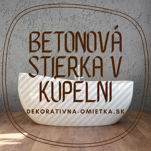 Betonová stierka v kúpeľni