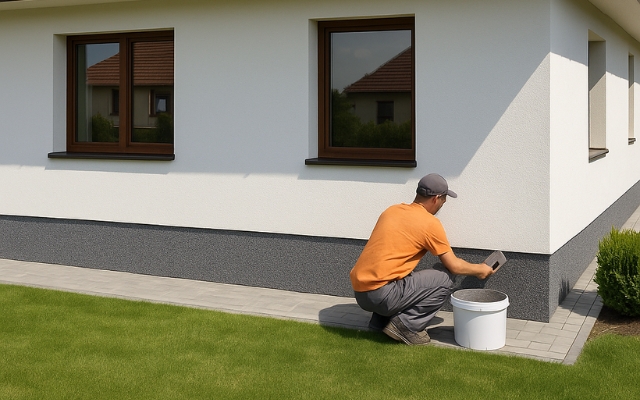 Jak opravit kamínkovou omítku