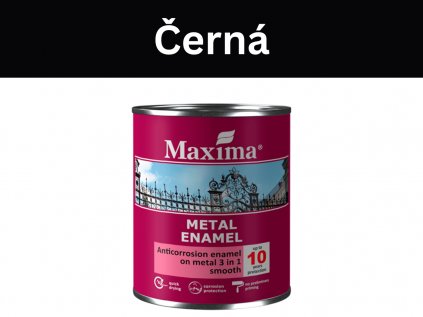 Metal enamel černá