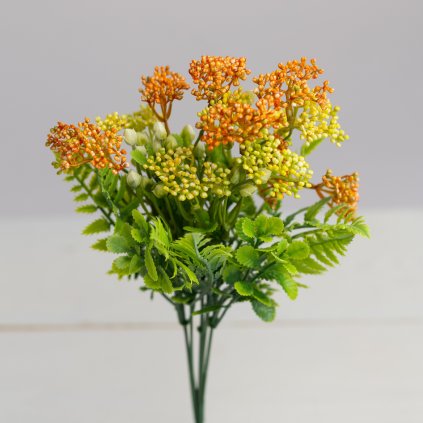 Kytička prízdoba bobuľky ORANŽOVÉ 38cm