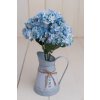 Hustá kytica hortenzia drobné kvietky MODRÁ 46cm