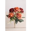Šušťavá kytica Ruža KORALOVÁ 32cm