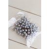 Perleťové guličky zápich STRIEBORNÉ
