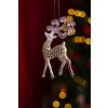 Ozdoba Jelenček ŠAMPANSKÝ 12cm