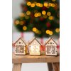 LED domček drevený 7cm