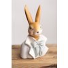 Zajac ELEGÁN s krásnou mašlou 16cm