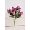 Kytička nerozkvitnuté ružičky v puku FIALOVO RUŽOVÁ 32cm