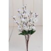 Kvitnucí konár BIELY 43cm