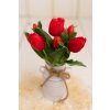 Kytička gumené tulipány ČERVENÉ 29cm