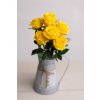 Kytica ruža v puku rozkvitnutá ŽLTÁ 43cm