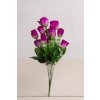 Kytička ružičky v puku FIALOVÁ 38cm