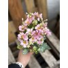 Kytička lúčne kvietky RUŽOVÉ 33cm