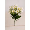 Kytička drobné lúčne kvietky BIELA 30cm
