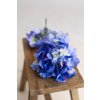 Hlavička Hortenzia melír MODRÁ 16cm