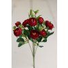 Kytička Ranunculus prízdobami ČERVENÝ 32cm