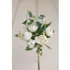 Kytička Ranunculus s eukalyptusom BIELA 30cm