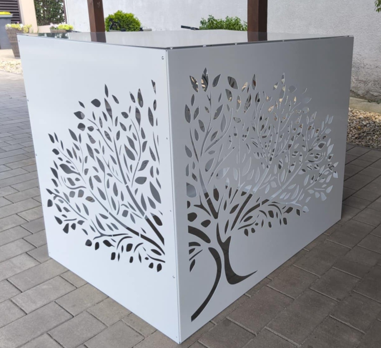 Hőszivattyú kültéri egység takaróburkolat