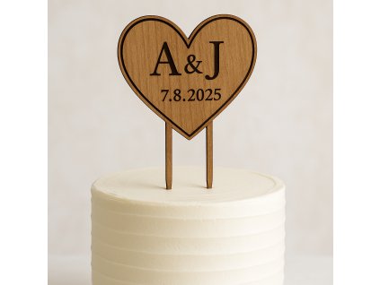 SRDCE zápich do dortu