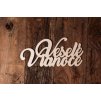 Nápis VESELÉ VIANOCE 2 (Materiál Topoľ)